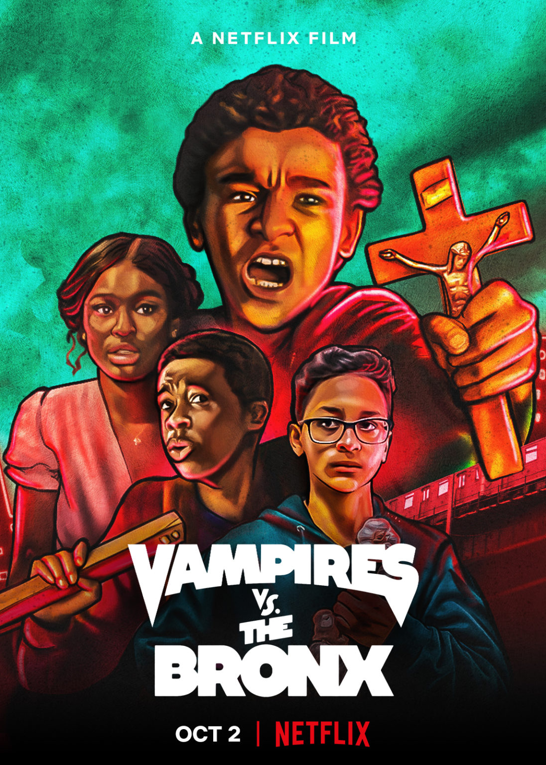 Check out the trailer for VAMPIRES VS THE BRONX. My money is on The