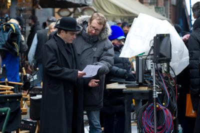 immigrant  james gray on set with phoenix