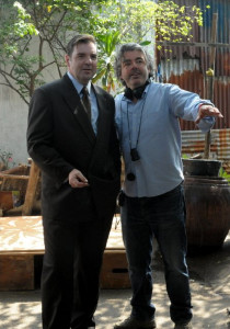 noble - stephen bradley & brendan coyle on set