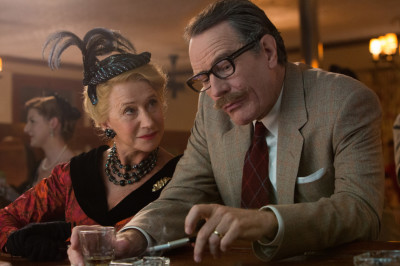 Helen Mirren and Bryan Cranston  (l. to r.) as Hedda Hopper and Dalton Trumbo