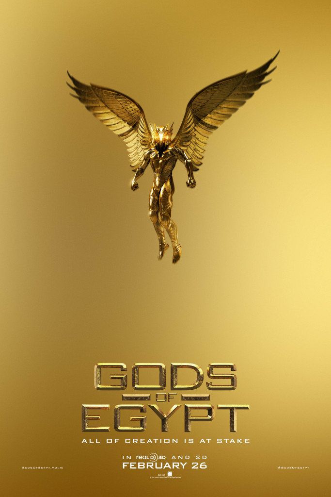 gods of egypt - one sheet - gold