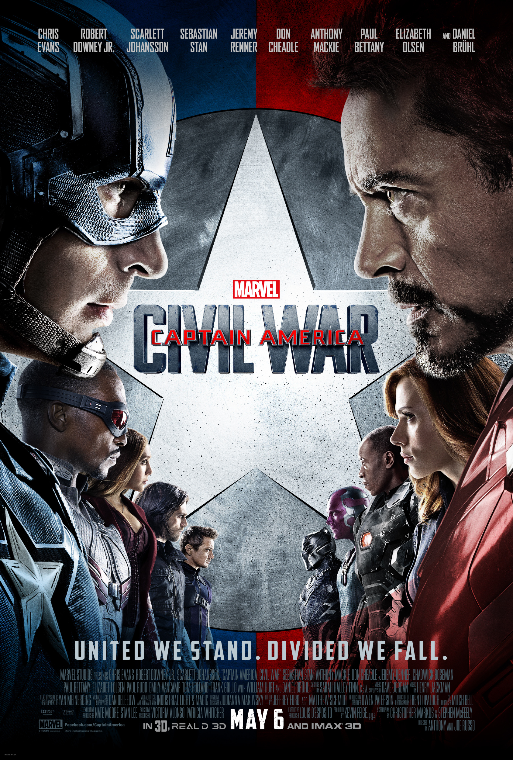 Captain America Civil War  - face off one sheet