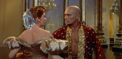 THE KING AND I (1956) Directed by Walter Lang. Deborah Kerr and Yul Brynner (l. to r.)