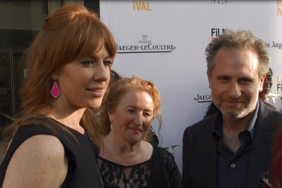 BLOOD STRIPE - Kate Nowlin, Rusty Schwimmer, Remy Auberjonois (l. to r.)