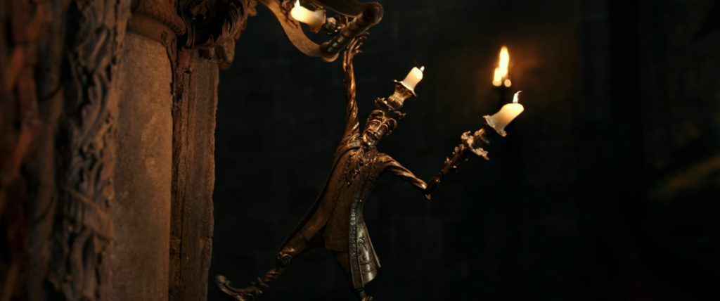 Lumiere, the candelabra in Disney's BEAUTY AND THE BEAST.