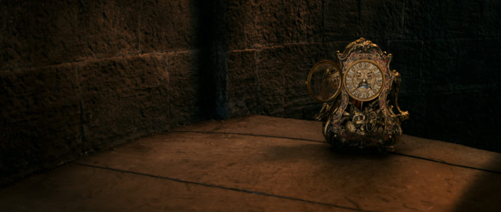 Cogworth the mantel clock in Disney's BEAUTY AND THE BEAST.