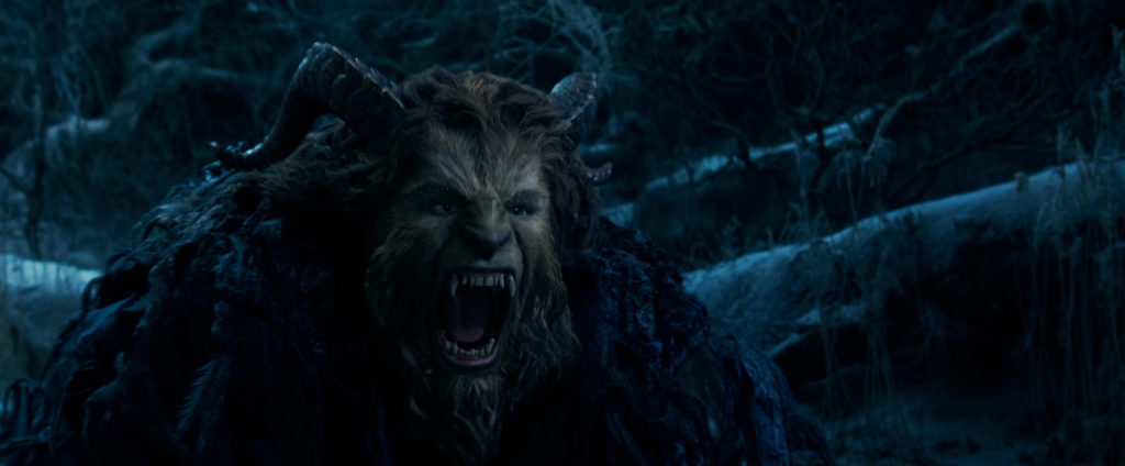 The Beast (Dan Stevens) in Disney's BEAUTY AND THE BEAST.