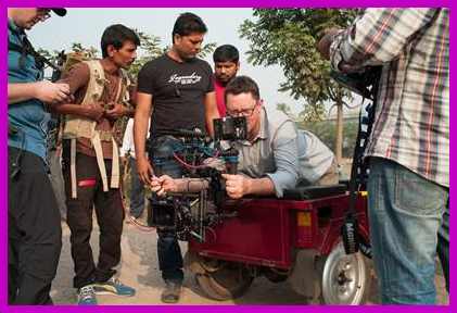 Greig Fraser on the set of LION.  Photo courtesy of  The Weinstein Company.